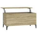 Miniatyrbillede 3 af 11: vidaXL sofabord 90x44,5x45 cm konstrueret træ sonoma-eg
