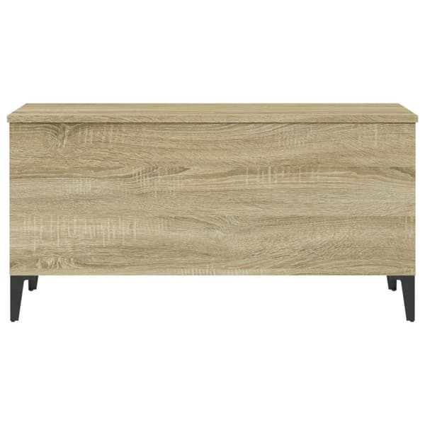 vidaXL sofabord 90x44,5x45 cm konstrueret træ sonoma-eg