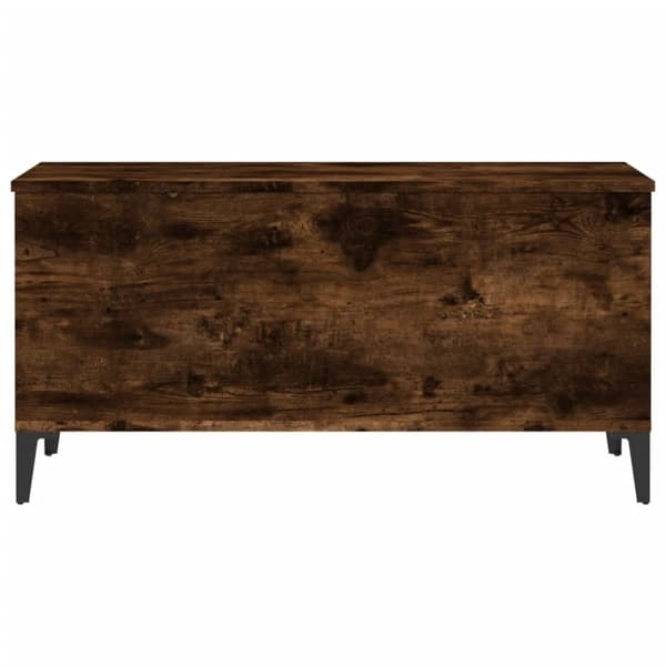 vidaXL Salongbord røkt eik 90x44,5x45 cm konstruert tre