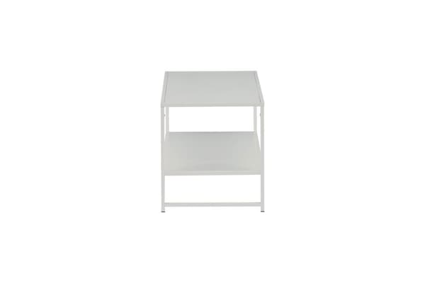 Staal sofabord 101,6x43,2cm hvit.