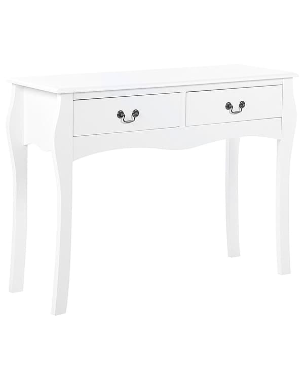 Konsolbord Svart MDF 100 x 35 x 75 cm 2 Lådor Hall Möbler Vintage Design