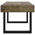 Miniatyrbillede 4 af 6: vidaXL sofabord 90x45x40 cm MDF og jern mørkebrun og sort