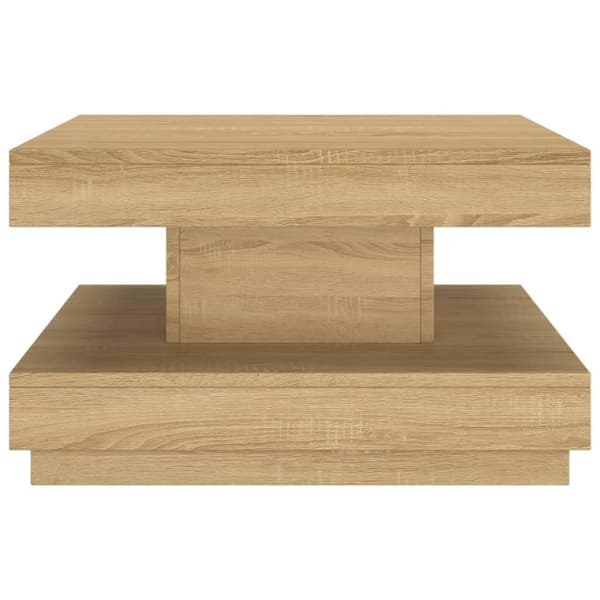 vidaXL sofabord 60x60x35 cm MDF lysebrun