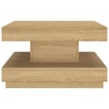 Miniatyrbillede 3 af 6: vidaXL sofabord 60x60x35 cm MDF lysebrun