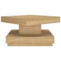 Miniatyrbillede 4 af 6: vidaXL sofabord 60x60x35 cm MDF lysebrun