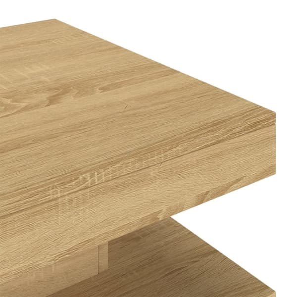 vidaXL sofabord 60x60x35 cm MDF lysebrun