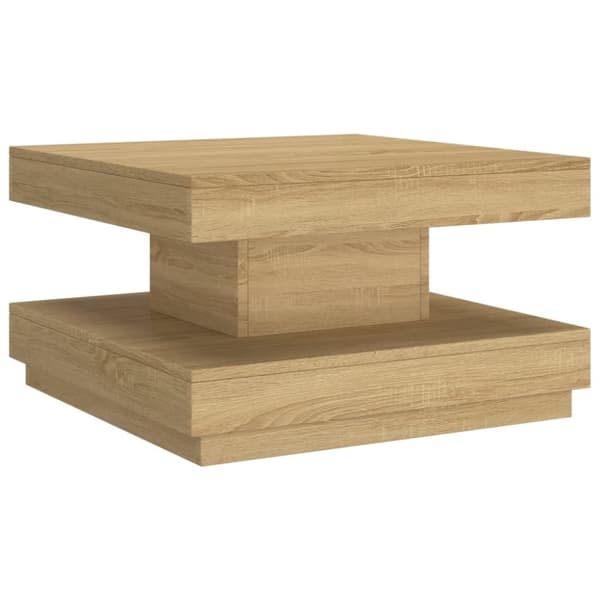 vidaXL sofabord 60x60x35 cm MDF lysebrun