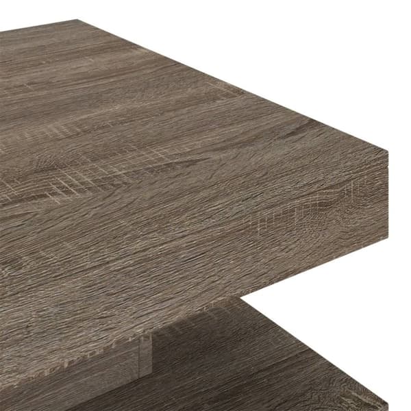 vidaXL sofabord 60x60x35 cm MDF grå