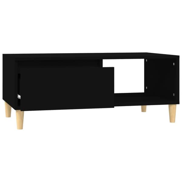 vidaXL Soffbord svart 90x50x36,5 cm konstruerat trä