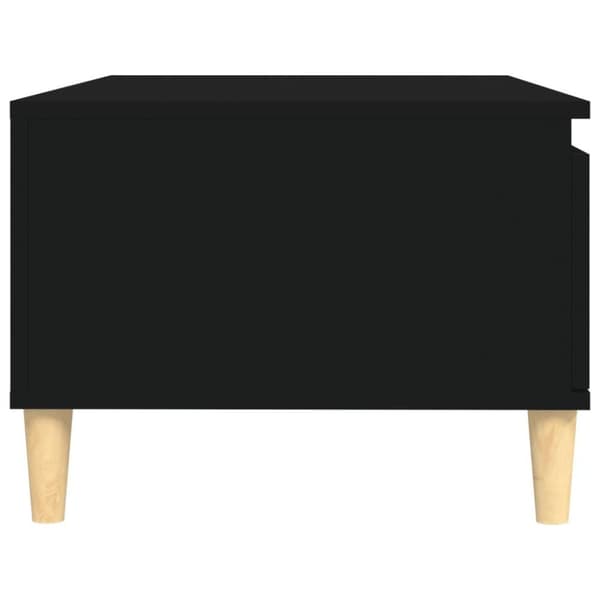 vidaXL Soffbord svart 90x50x36,5 cm konstruerat trä