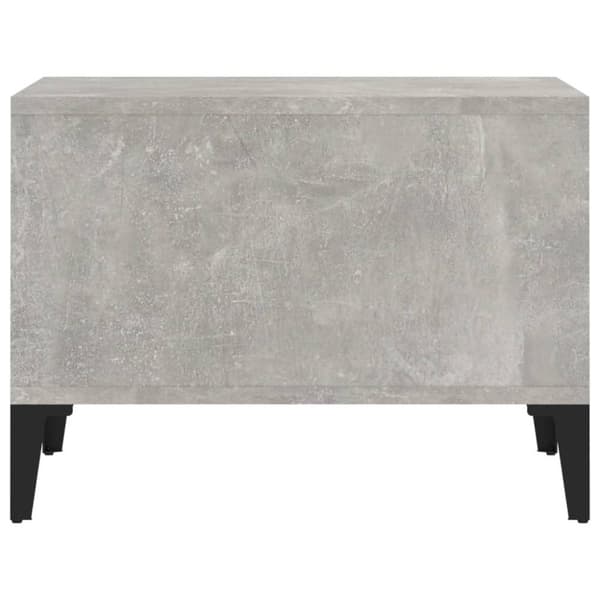 vidaXL Soffbord betonggrå 60x50x36,5 cm konstruerat trä