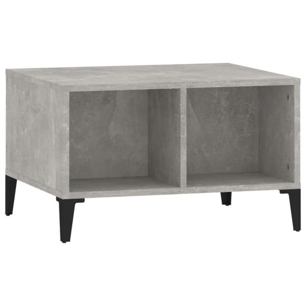 vidaXL Soffbord betonggrå 60x50x36,5 cm konstruerat trä