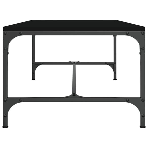 vidaXL Soffbord svart 80x50x35 cm konstruerat trä