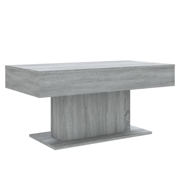 vidaXL Soffbord grå sonoma-ek 96x50x45 cm konstruerat trä