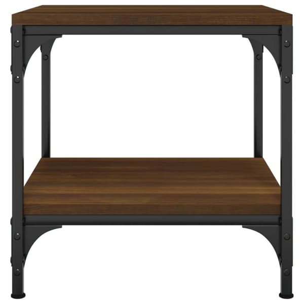 vidaXL Sidebord brun eik 40x40x40 cm konstruert tre