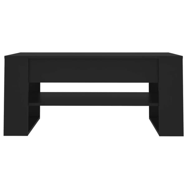 vidaXL Salongbord svart 102x55x45 cm konstruert tre
