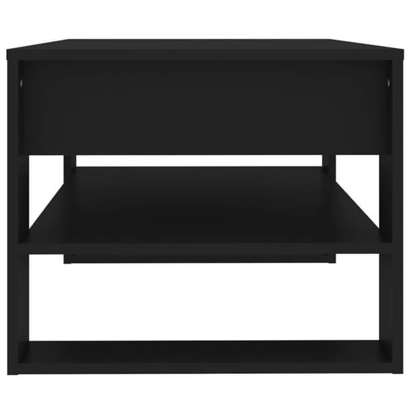 vidaXL Salongbord svart 102x55x45 cm konstruert tre