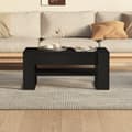 Miniatyrbilde 5 av 8: vidaXL Salongbord svart 102x55x45 cm konstruert tre
