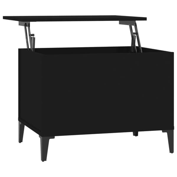 vidaXL Soffbord svart 60x44,5x45 cm konstruerat trä