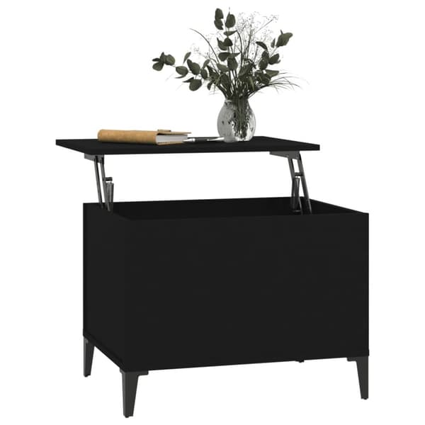 vidaXL Soffbord svart 60x44,5x45 cm konstruerat trä