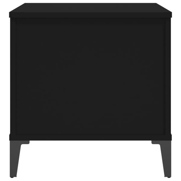 vidaXL Soffbord svart 60x44,5x45 cm konstruerat trä