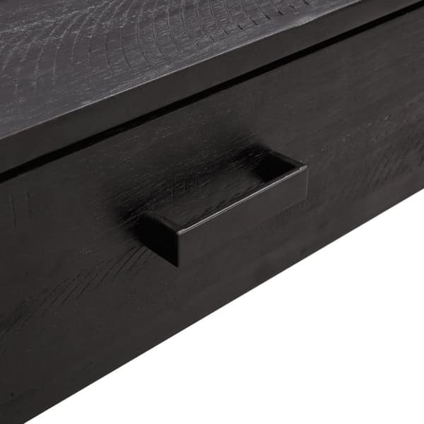vidaXL Salongbord svart 90x50x35 cm heltre furu