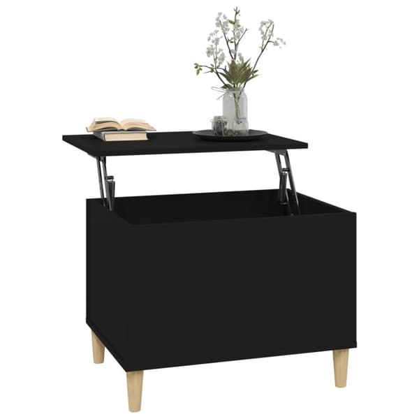 vidaXL Soffbord svart 60x44,5x45 cm konstruerat trä