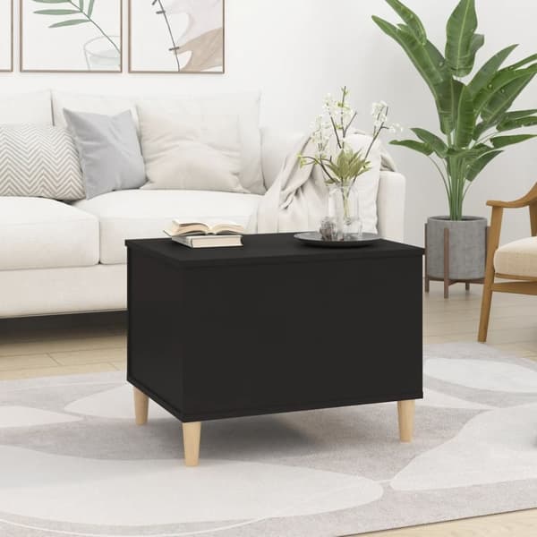 vidaXL Soffbord svart 60x44,5x45 cm konstruerat trä
