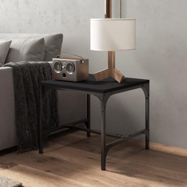 vidaXL Salongbord svart 50x50x35 cm konstruert tre