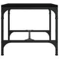 Miniatyrbilde 5 av 10: vidaXL Salongbord svart 50x50x35 cm konstruert tre
