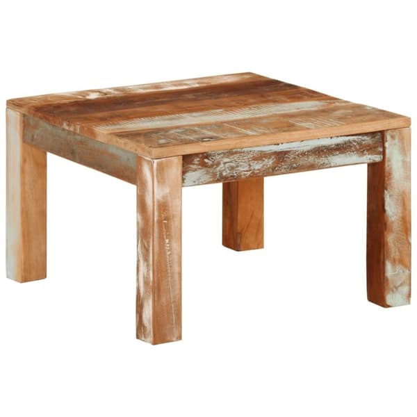 vidaXL Soffbord 55x55x35 cm massivt återvunnet trä