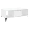 Miniatyrbilde 1 av 11: vidaXL Salongbord hvit 90x50x36,5 cm konstruert tre