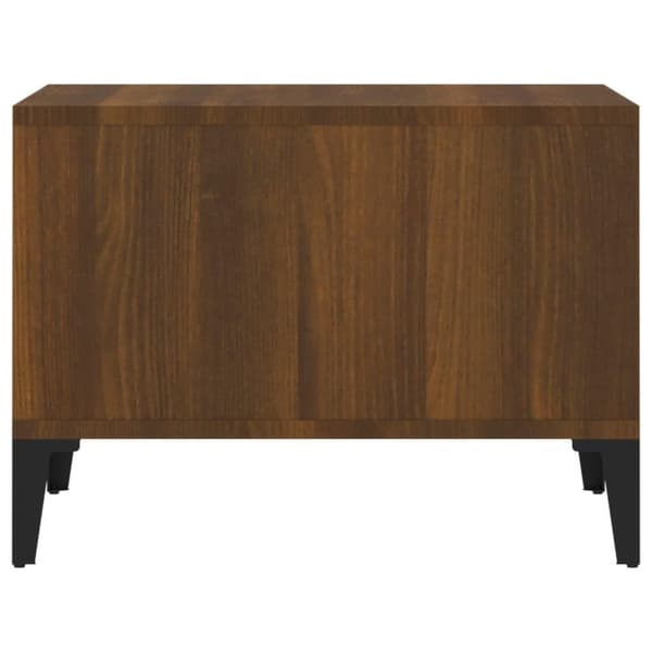 vidaXL Soffbord brun ek 60x50x36,5 cm konstruerat trä