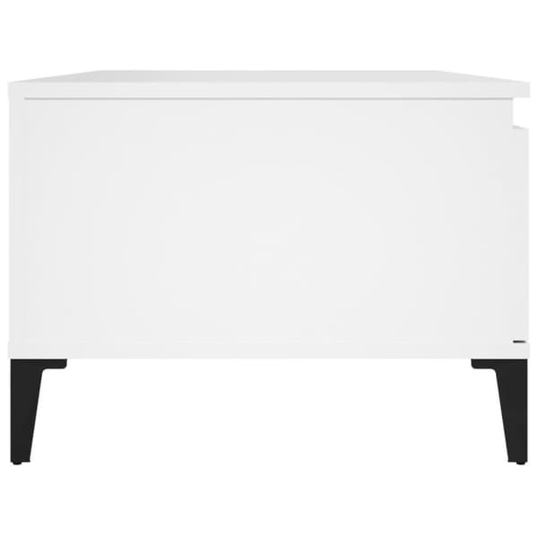 vidaXL Soffbord vit 90x50x36,5 cm konstruerat trä