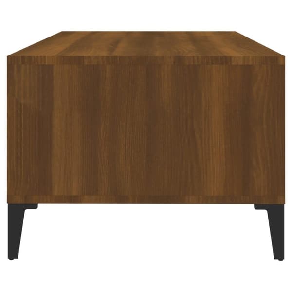 vidaXL Soffbord brun ek 90x50x36,5 cm konstruerat trä