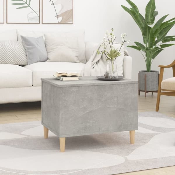 vidaXL Soffbord betonggrå 60x44,5x45 cm konstruerat trä