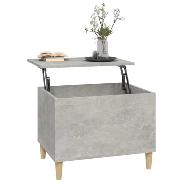 vidaXL Soffbord betonggrå 60x44,5x45 cm konstruerat trä