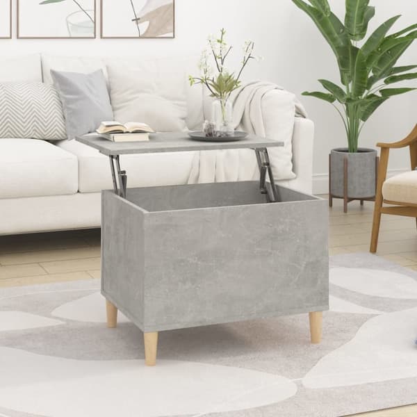 vidaXL Soffbord betonggrå 60x44,5x45 cm konstruerat trä