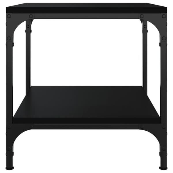 vidaXL Salongbord svart 50x50x40 cm konstruert tre