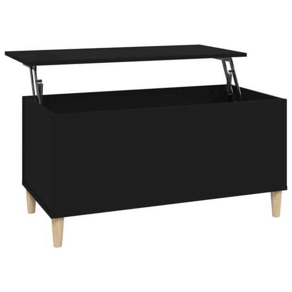 vidaXL Soffbord svart 90x44,5x45 cm konstruerat trä