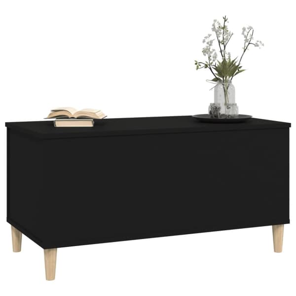 vidaXL Soffbord svart 90x44,5x45 cm konstruerat trä