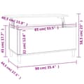 Miniatyrbild 11 av 11: vidaXL Soffbord svart 90x44,5x45 cm konstruerat trä