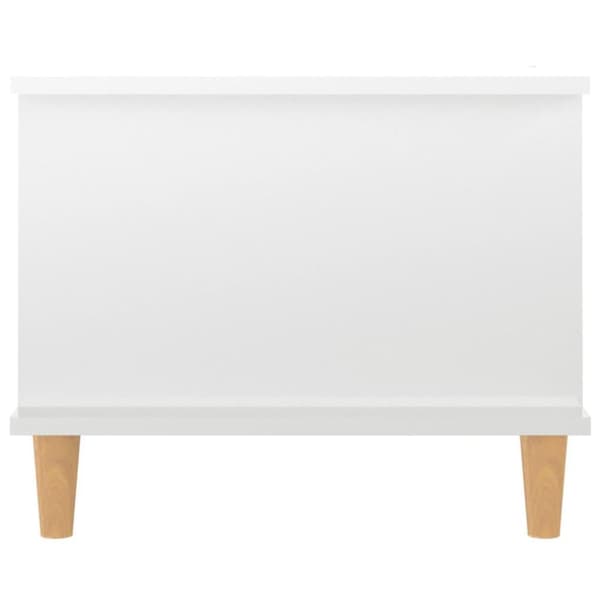 vidaXL Soffbord vit högglans 90x50x40 cm konstruerat trä