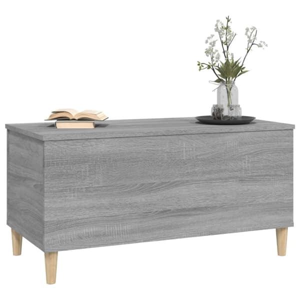 vidaXL Soffbord grå sonoma 90x44,5x45 cm konstruerat trä