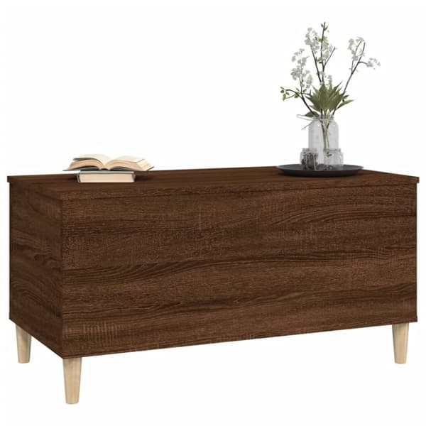 vidaXL Salongbord brun eik 90x44,5x45 cm konstruert tre