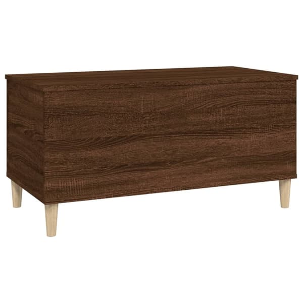 vidaXL Salongbord brun eik 90x44,5x45 cm konstruert tre