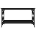 Miniatyrbilde 4 av 10: vidaXL Salongbord svart 80x45x45 cm konstruert tre og jern