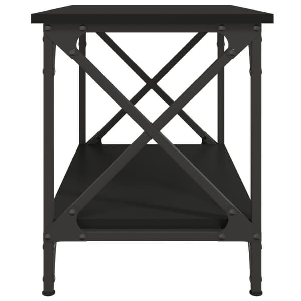 vidaXL Sidebord svart 55x38x45 cm konstruert tre