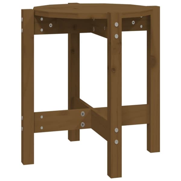 vidaXL Salongbord honningbrun Ø 42,5x45 cm heltre furu