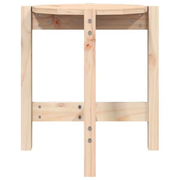 vidaXL Soffbord Ø 42,5x45 cm massiv furu